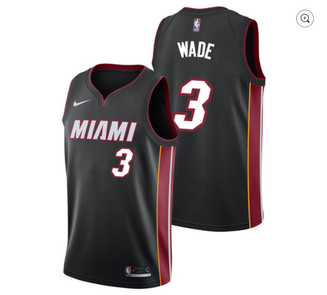 Dwyane Wade Heat Icon Edition Men's Nike NBA Swingman Jersey