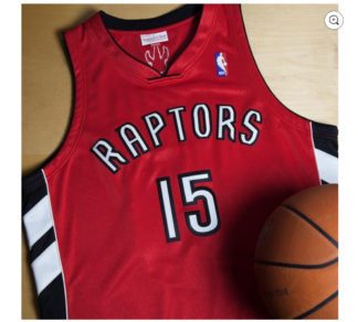 Authentic Mitchell & Ness NBA Toronto Raptors Vince Carter Basketball Jersey