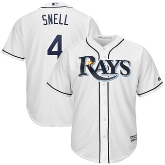 Blake Snell Tampa Bay Rays Majestic Home Official Cool Base Player Jersey –  White – ThanoSport