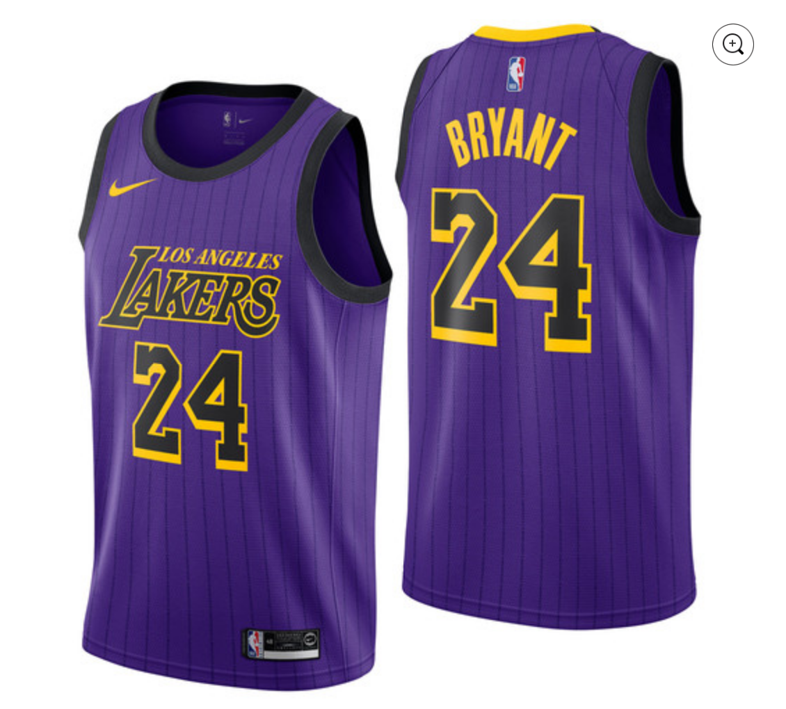Los Angeles Lakers City Edition 24 Jersey - Kobe Bryant ThanoSport.