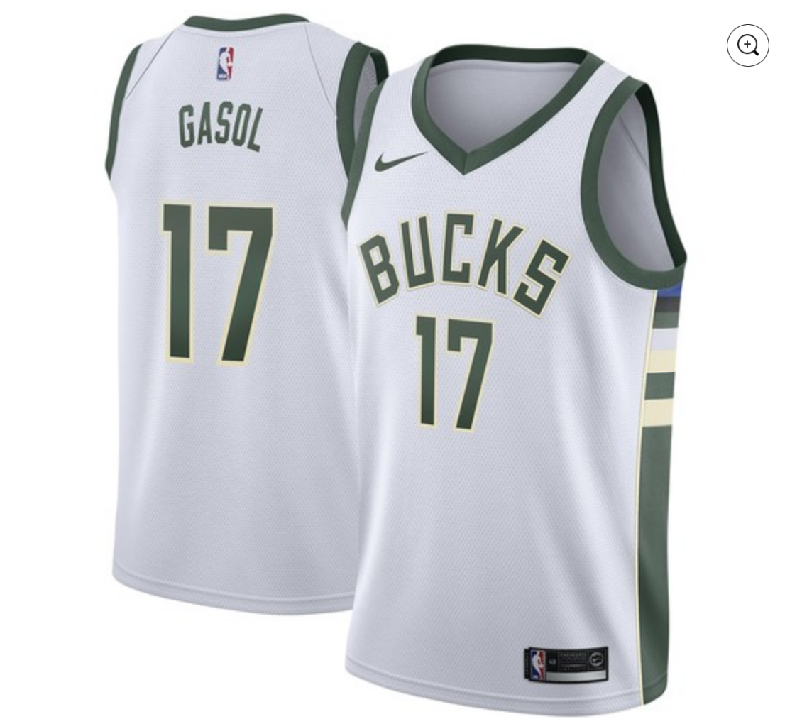 Milwaukee Bucks [Association Edition]Jersey – Pau Gasol – ThanoSport