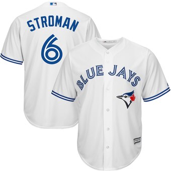 Toronto Blue Jays Marcus Stroman Majestic Official Cool Base Player Jersey  – White – ThanoSport
