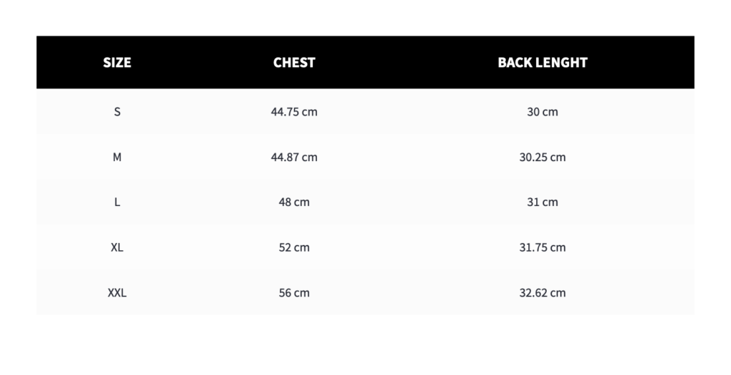 Mls Jersey Size Chart