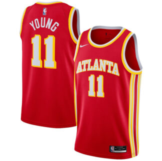 Trae Young Atlanta Hawks Nike 2020 21 Jersey - Red - Icon Edition